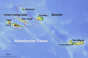 Karte Segelkreuzfahrt Adria