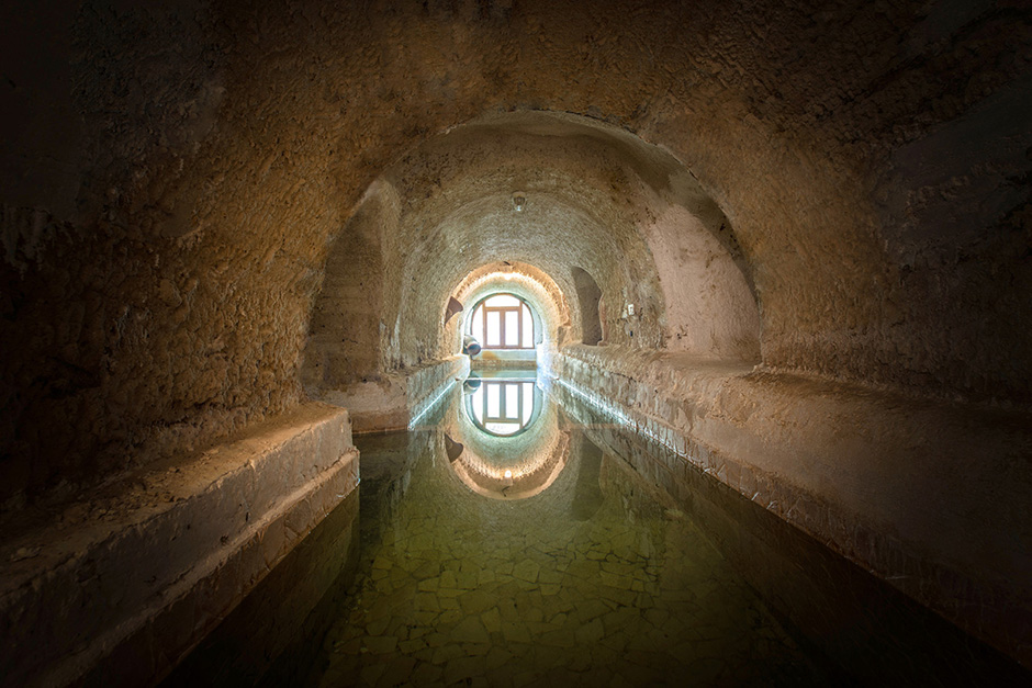 Magisches Kellergewölbe mit Thermalbad im Il Giardino del Nonno