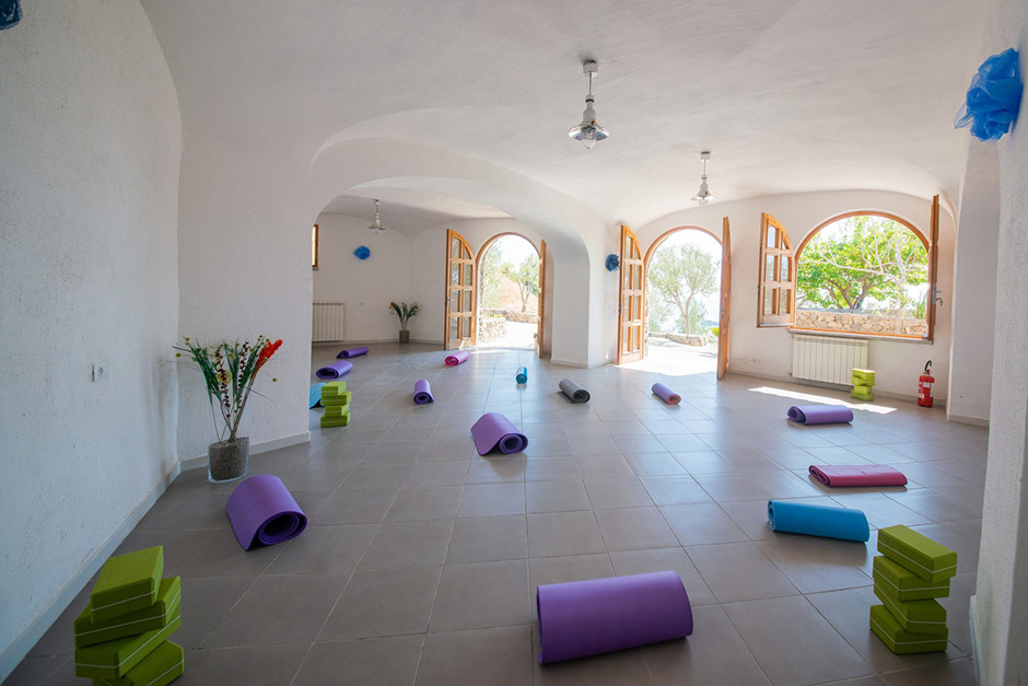 Unser Yoga-Raum im Il Giardino del Nonno