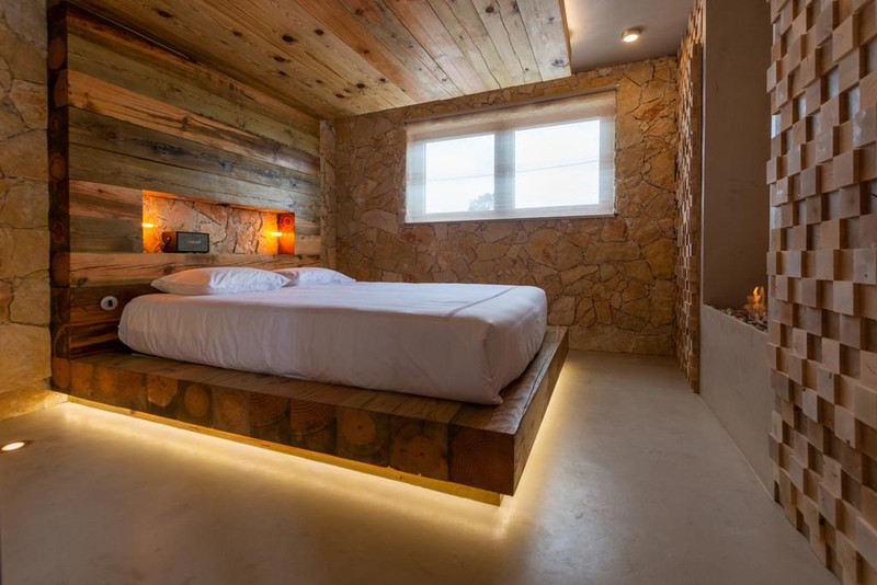 Azor Eco Lodge_Schlafzimmer mit Doppelbett