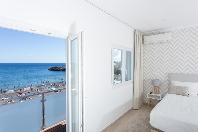 Azores Villas_Beach Villa_bedroom_terrace_sea view
