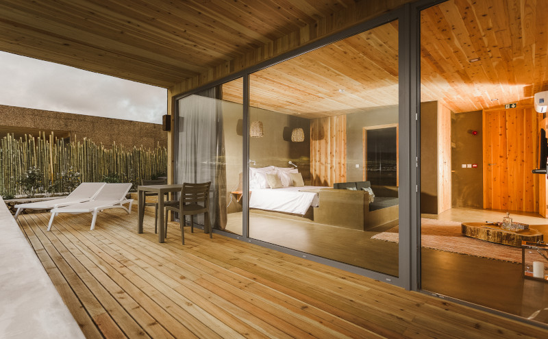 Santa Barbara Eco-Beach Resort_Retreat Studio bedroom and terrace_example