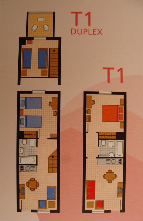 Apartments VerdeMar_Grundriss T1 und T1 Duplex Superior