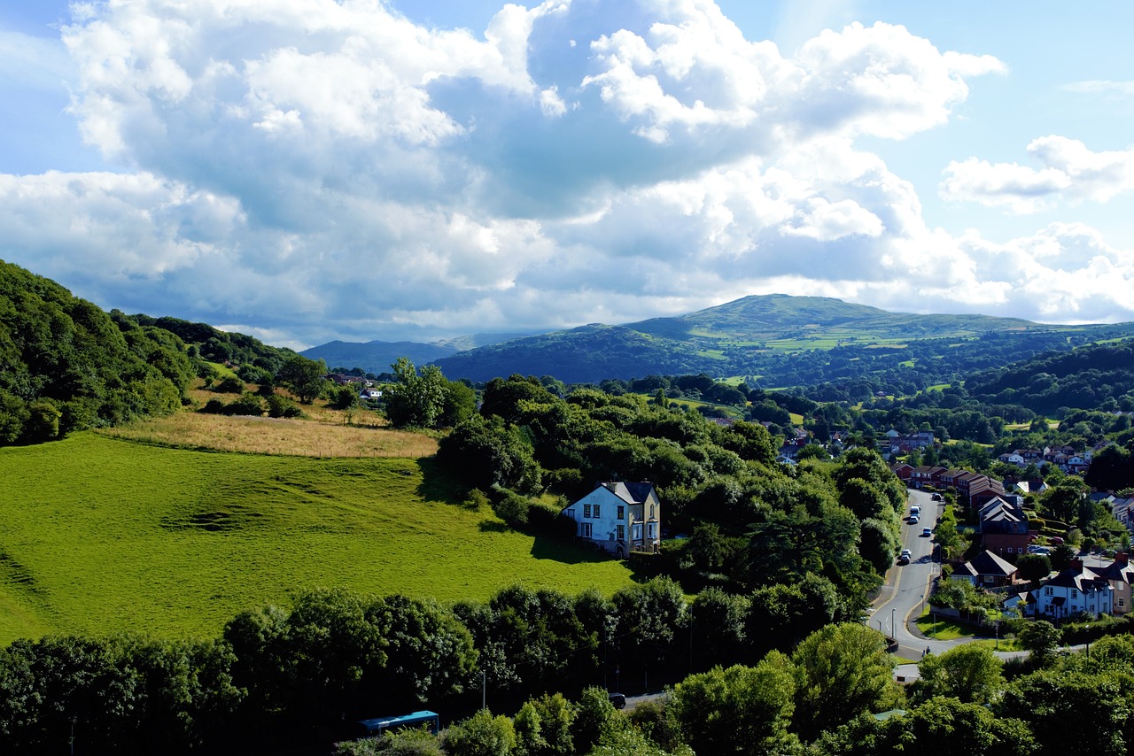 Landschaft, Wales, Natur
