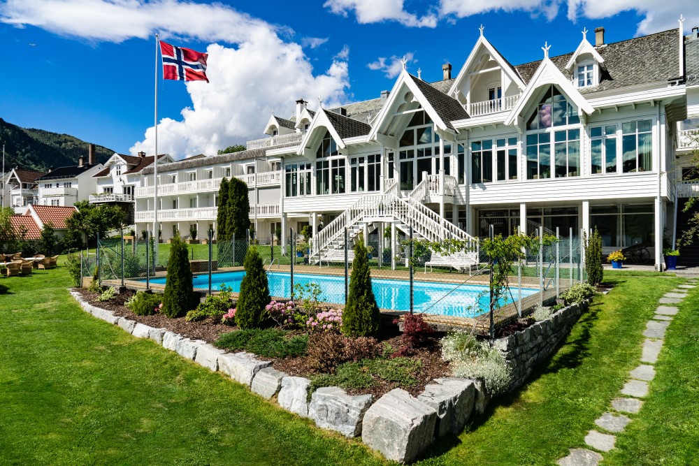 Aussenansicht Hofslund Fjord Hotel