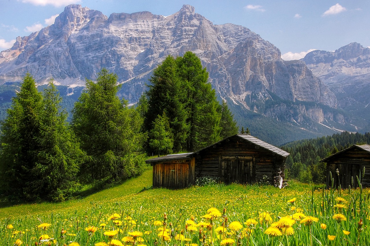 Berge, Dolomiten, Italien