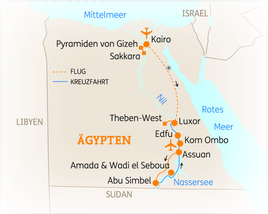 Ägypten: Höhepunkte auf dem Nil & dem Nassersee