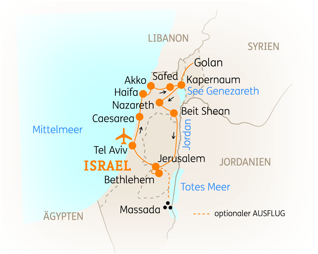 Israel: Entspannt erleben