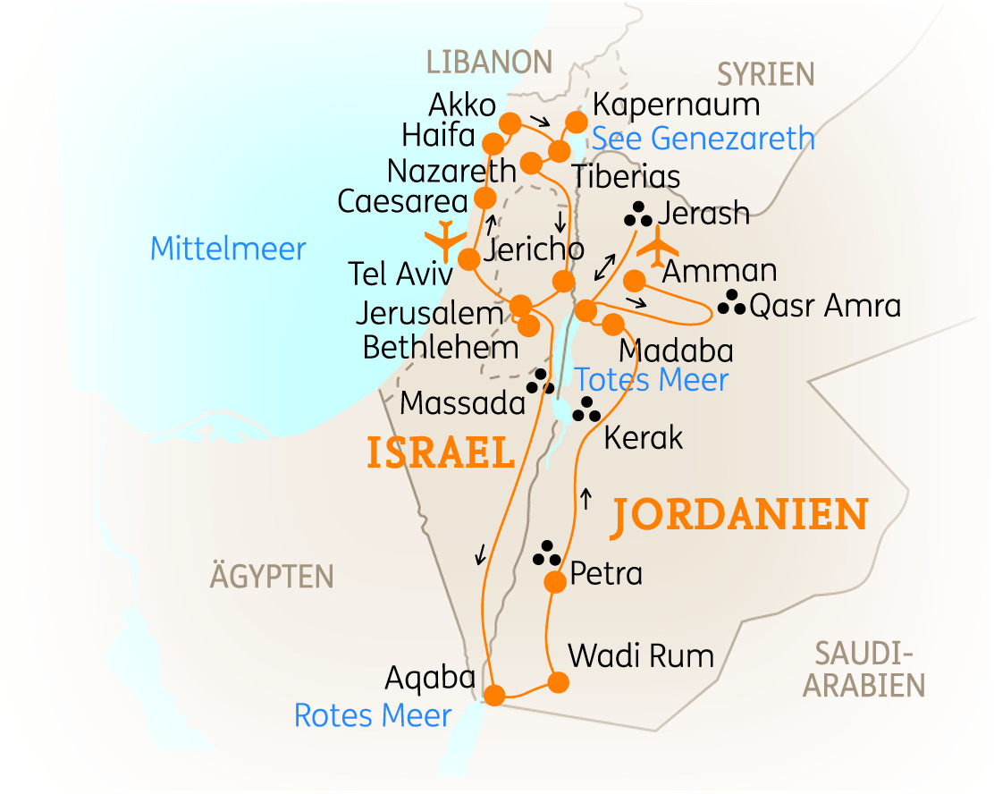 Israel & Jordanien: Höhepunkte