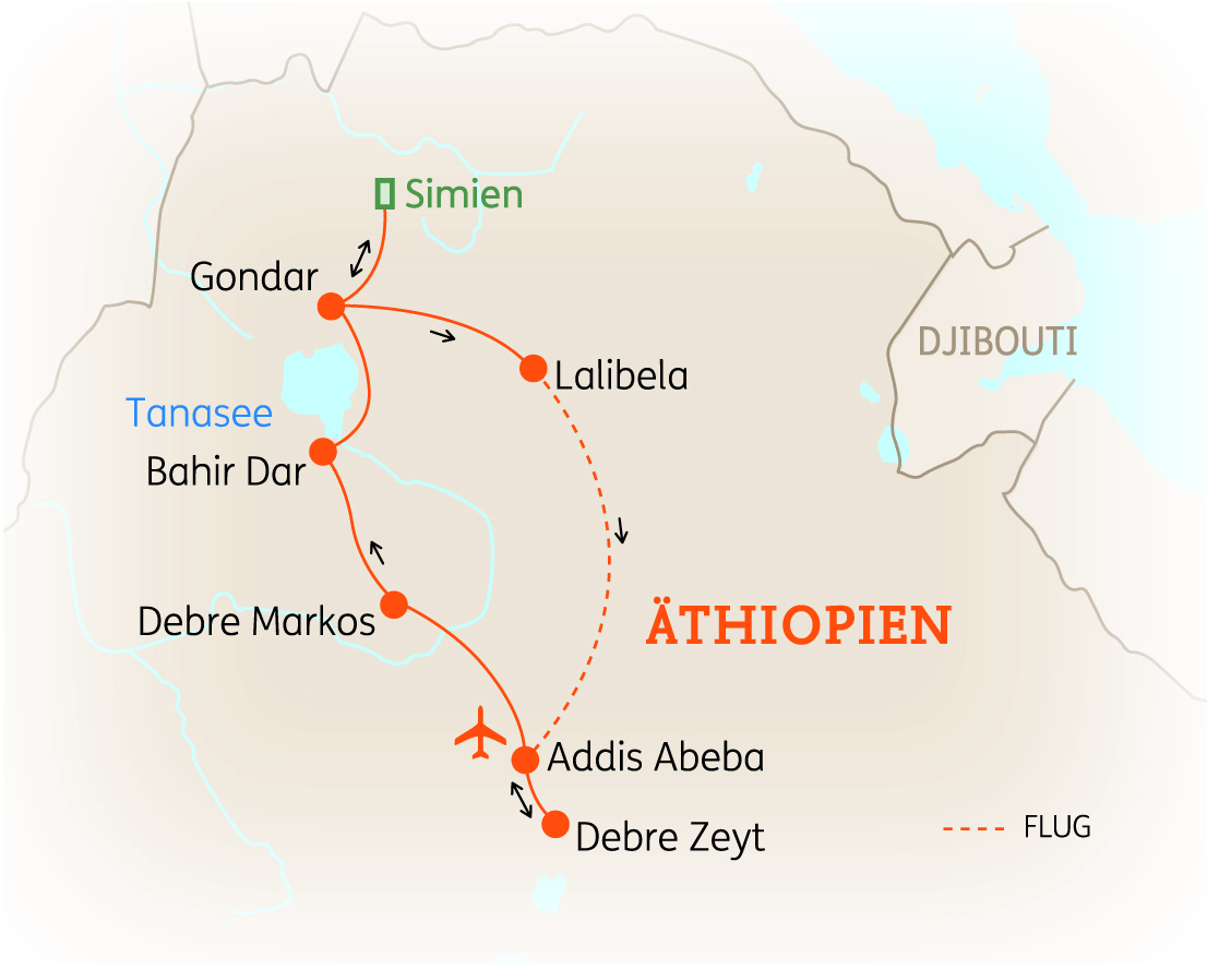Äthiopien: Höhepunkte im Norden