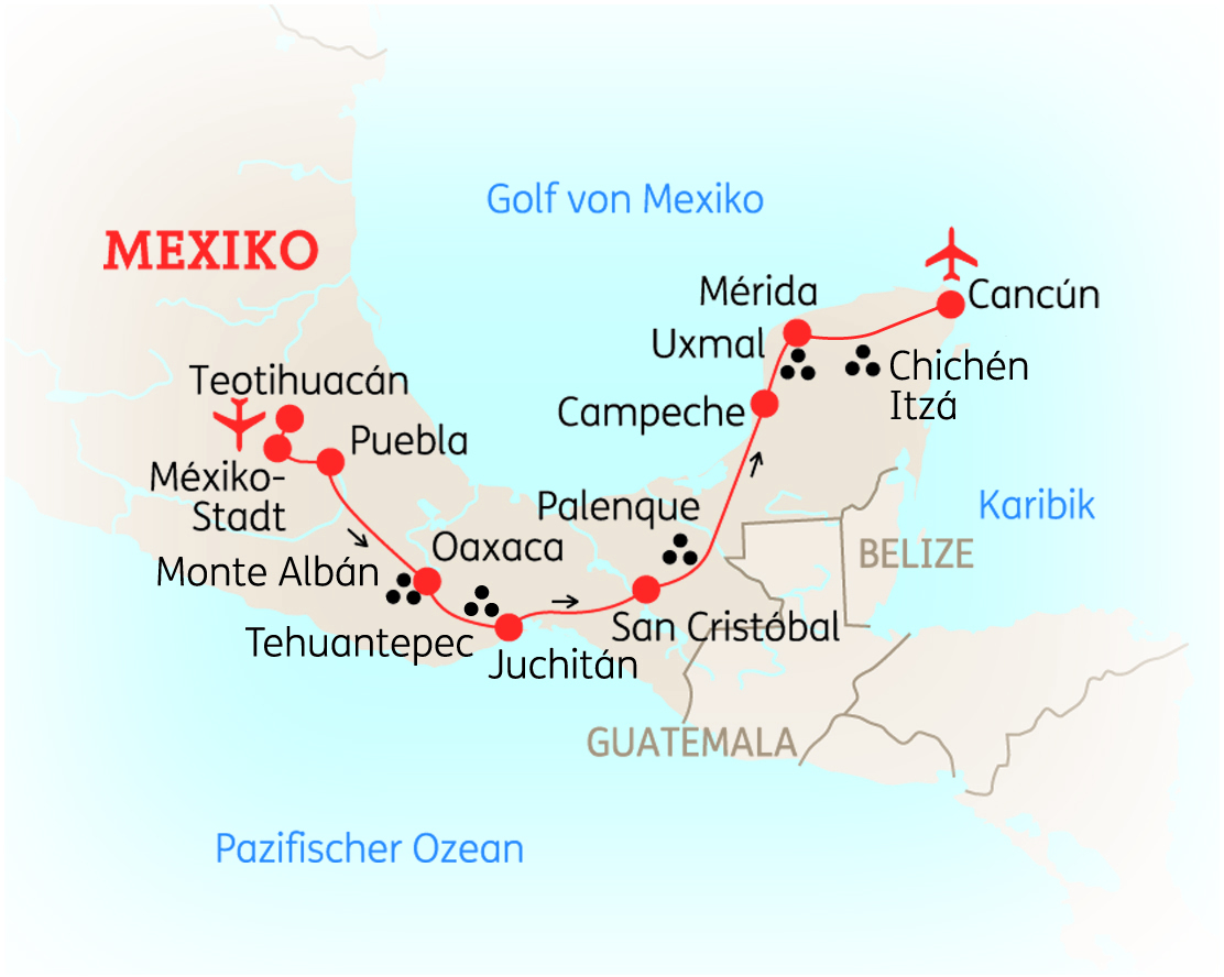 Mexiko: Höhepunkte