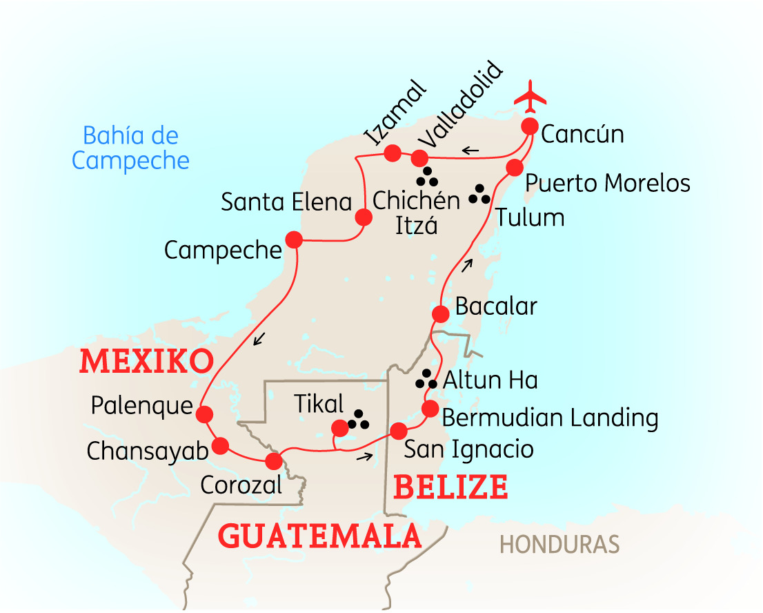 Mexiko, Guatemala & Belize: Höhepunkte