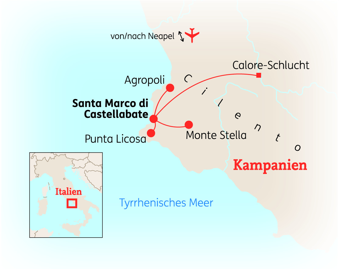Cilento: Wandern