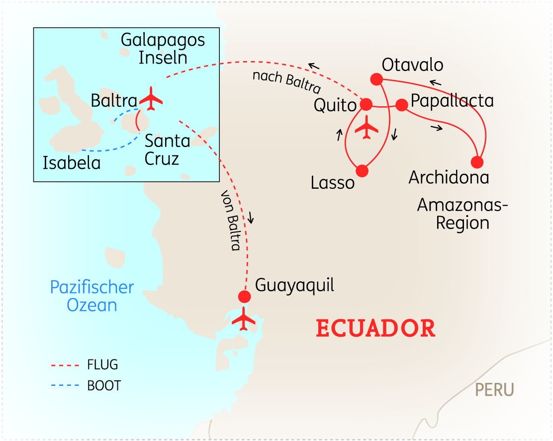 Ecuador & Galapagos: Sternstunden mit Amazonas