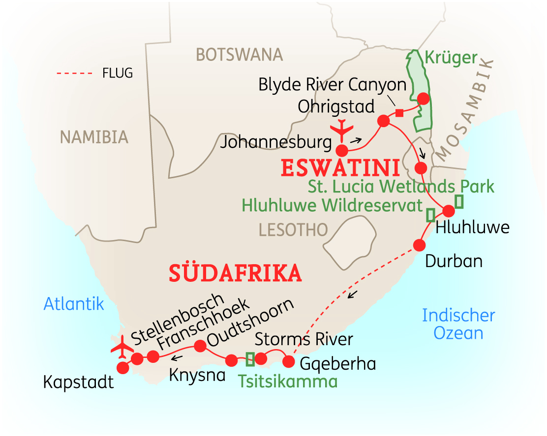 Südafrika: Sternstunden mit Weinregion