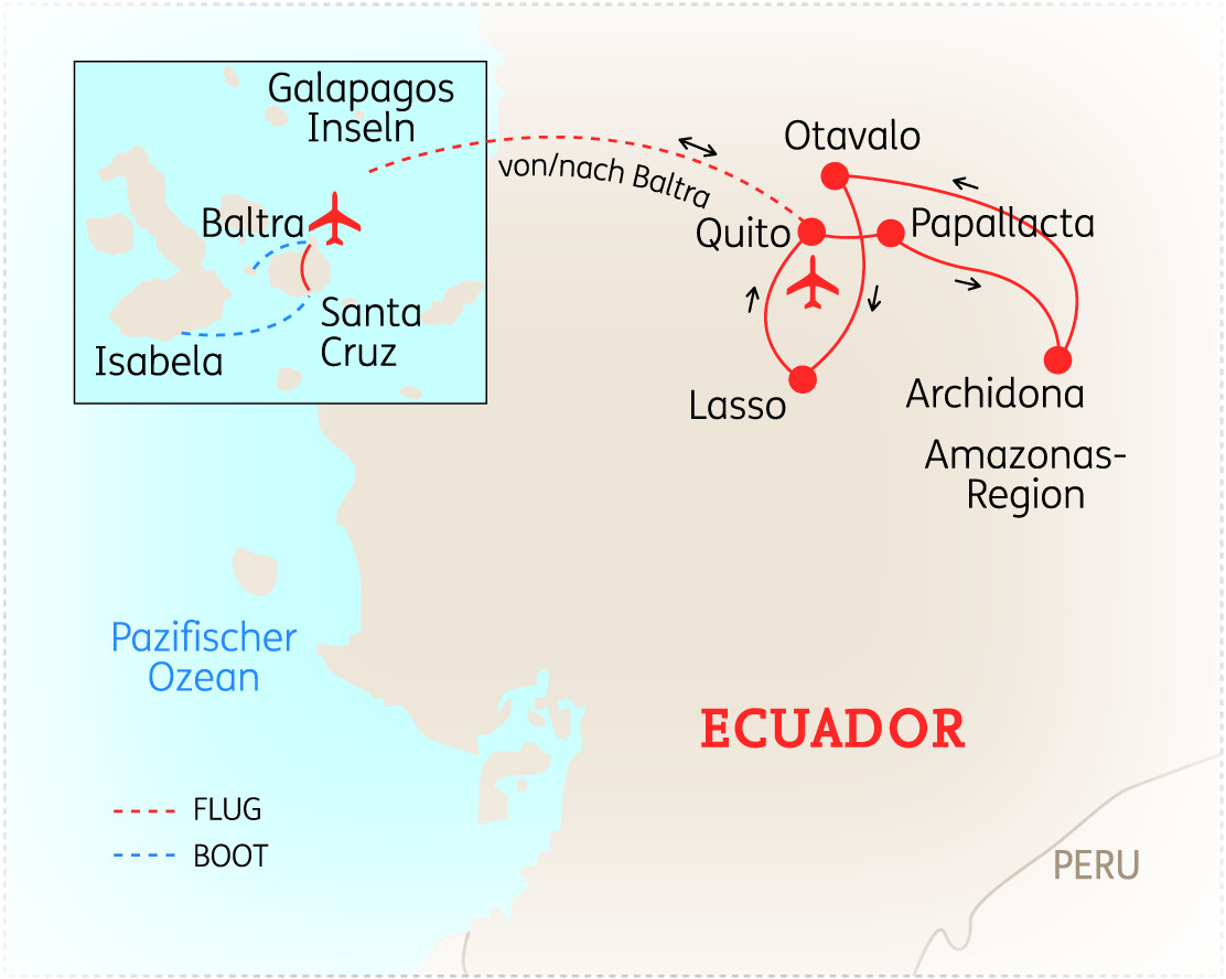 Ecuador & Galapagos: Sternstunden mit Amazonas