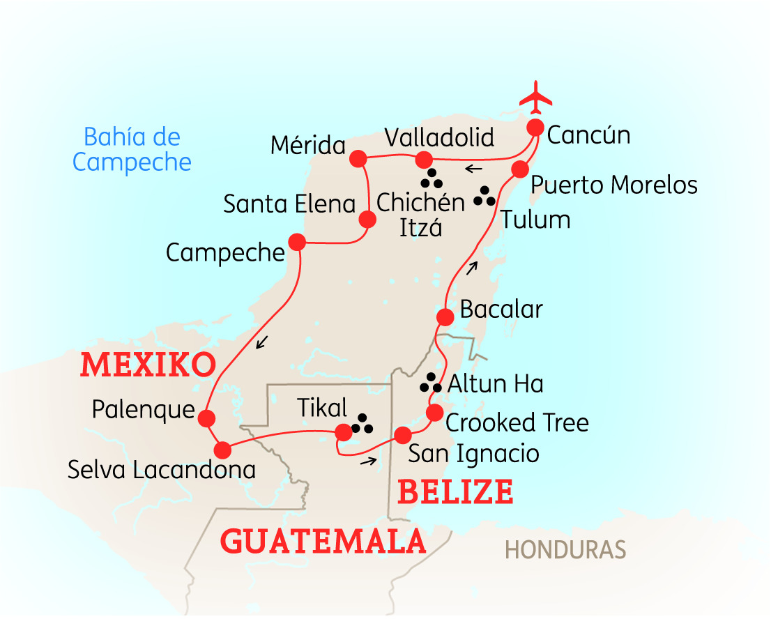Mexiko, Guatemala & Belize: Höhepunkte